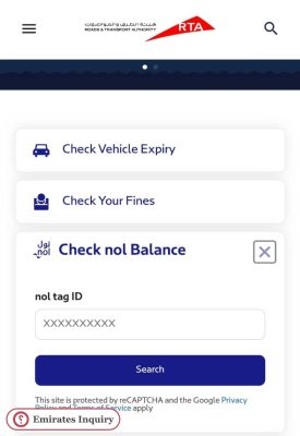 nol card balance check with number