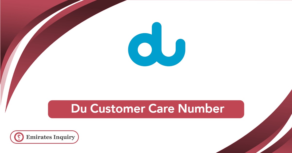 Du Customer Care Number 24 Hours