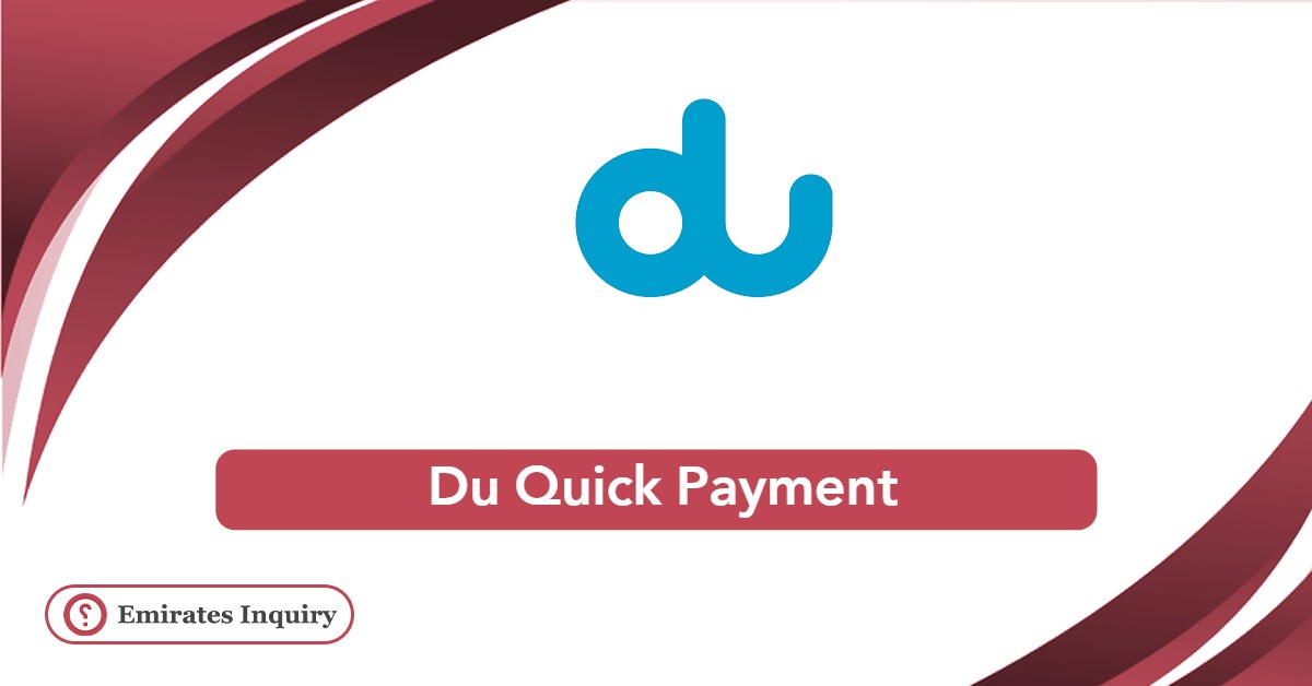 Du Quick Payment Online