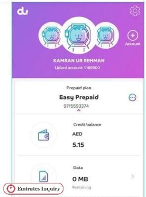 How to Check Du Number via app